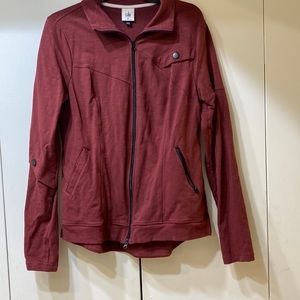 CABI Blush Jacket with Black zipper and Embellishments. Great Condition Size M